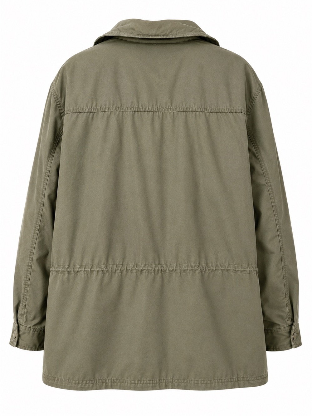 Eddie Bauer Men's Olive Green Military Field Jacket - Picture 3 of 5